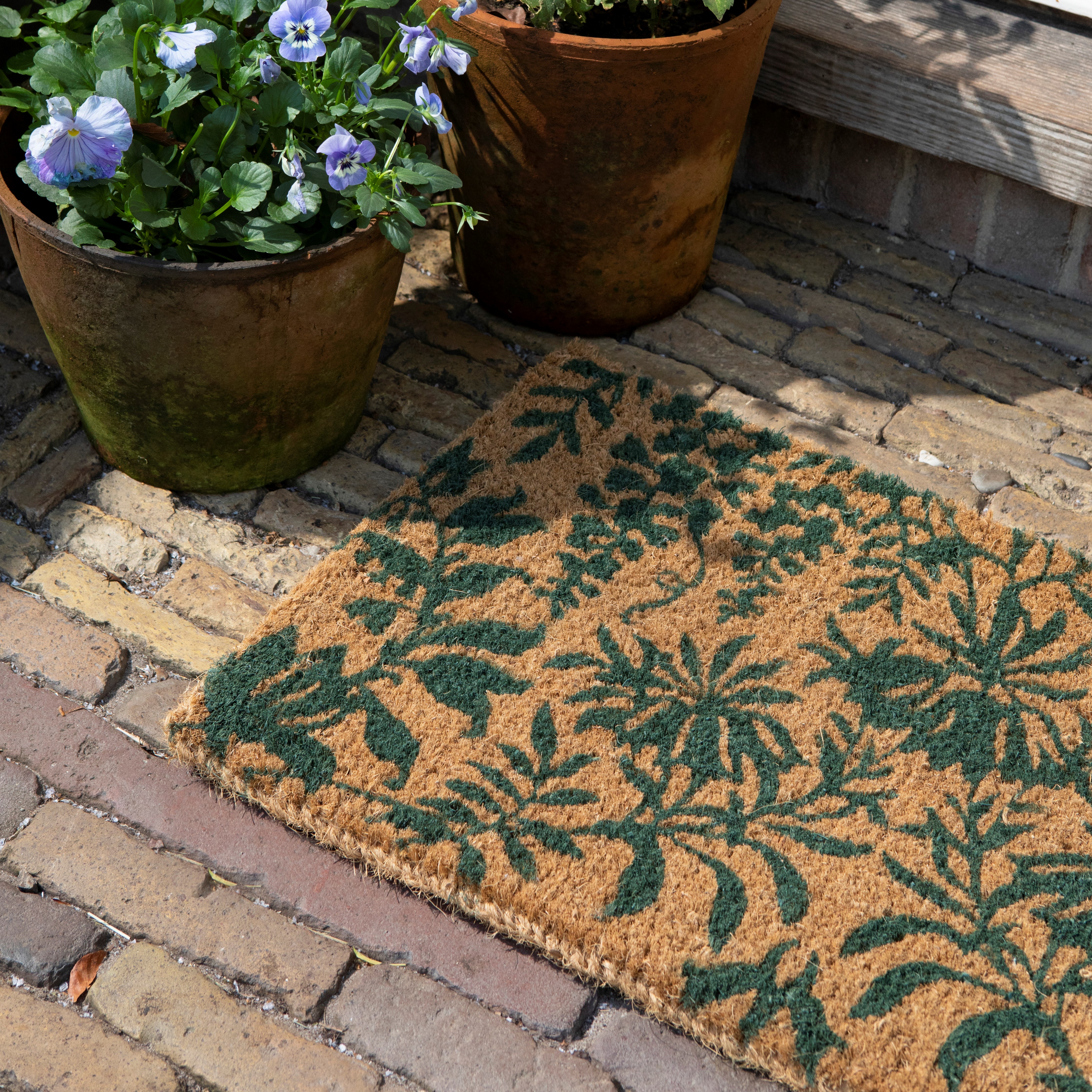 Parterre Doormat 081707 By Laura Ashley In Fern Green